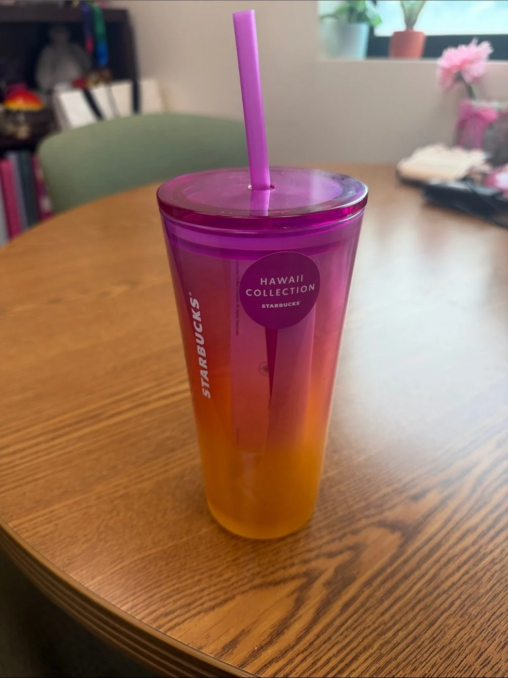 Starbucks Hawaii Collection Ombre Tumbler - Pink to Orange Gradient